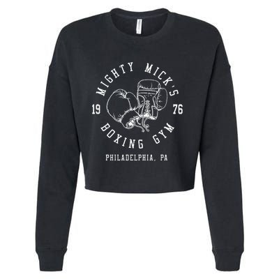 Mighty MickS Boxing Gym 1976 | Philadelphia Boxer Vintage Cropped Pullover Crew