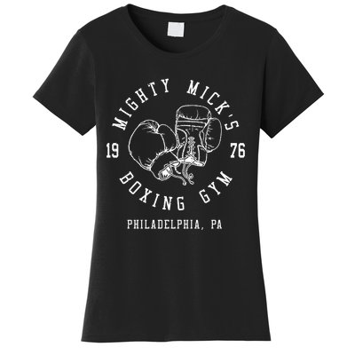 Mighty MickS Boxing Gym 1976 | Philadelphia Boxer Vintage Women's T-Shirt