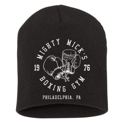 Mighty MickS Boxing Gym 1976 | Philadelphia Boxer Vintage Short Acrylic Beanie