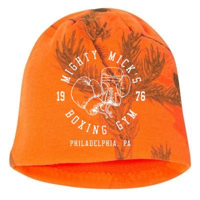 Mighty MickS Boxing Gym 1976 | Philadelphia Boxer Vintage Kati - Camo Knit Beanie