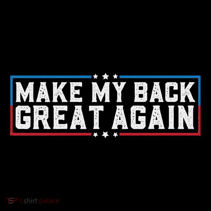 Make My Back Great Again Funny Back Surgery Recovery Flatbill Hat
