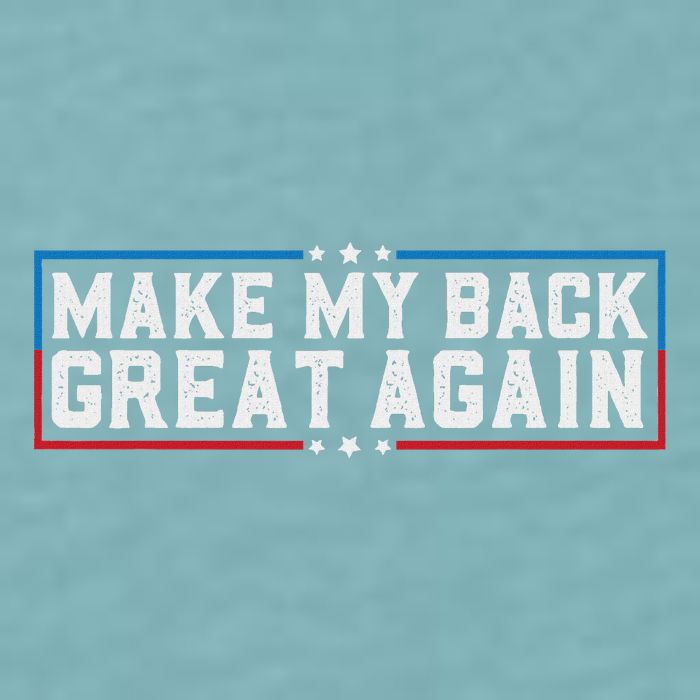 Make My Back Great Again Funny Back Surgery Recovery Sueded Cloud Jersey T-Shirt