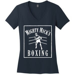 Mighty Micks Boxing Women's V-Neck T-Shirt