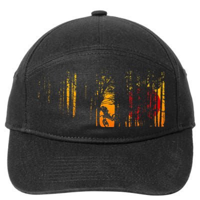 Mtb Mountain Bike 7-Panel Snapback Hat