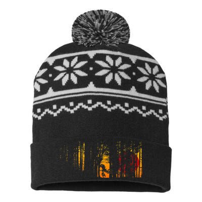 Mtb Mountain Bike USA-Made Snowflake Beanie