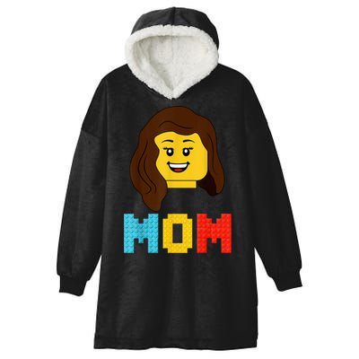 Mom Master Builder Building Bricks Blocks Matching Family Hooded Wearable Blanket