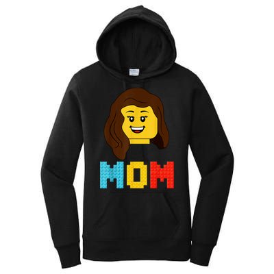 Mom Master Builder Building Bricks Blocks Matching Family Women's Pullover Hoodie