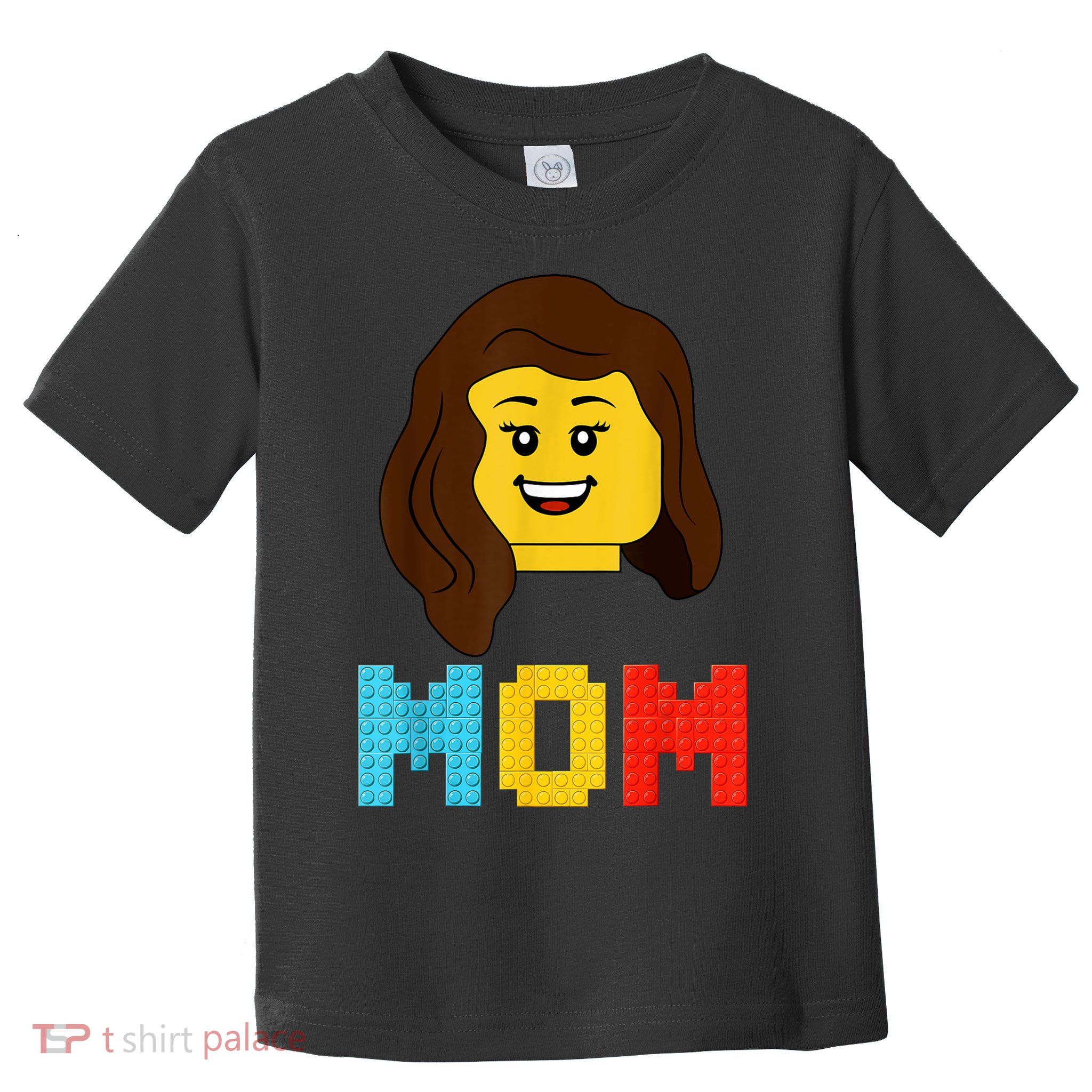 Mom Master Builder Building Bricks Blocks Matching Family Toddler T-Shirt