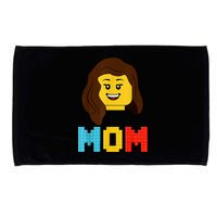 Mom Master Builder Building Bricks Blocks Matching Family Microfiber Hand Towel