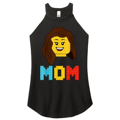 Mom Master Builder Building Bricks Blocks Matching Family Women's Perfect Tri Rocker Tank