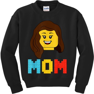 Mom Master Builder Building Bricks Blocks Matching Family Kids Sweatshirt