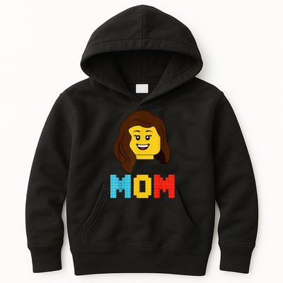 Mom Master Builder Building Bricks Blocks Matching Family Kids Hoodie