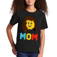 Mom Master Builder Building Bricks Blocks Matching Family Kids T-Shirt