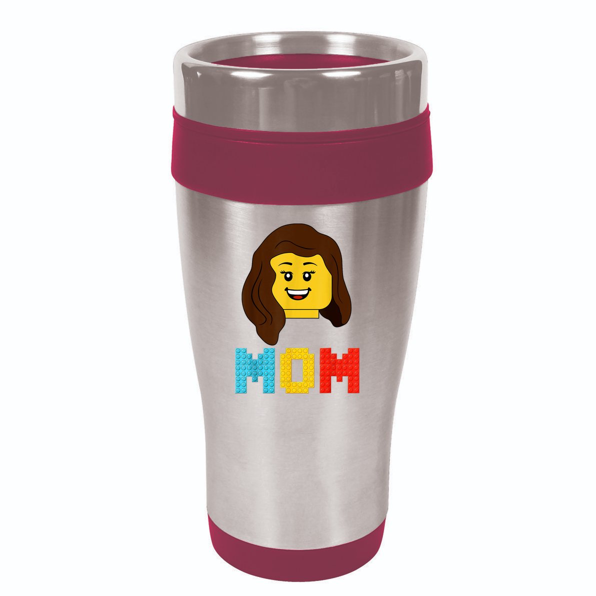 Mom Master Builder Building Bricks Blocks Matching Family 16oz Travel Tumbler