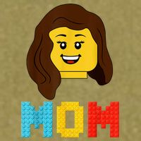 Mom Master Builder Building Bricks Blocks Matching Family Garment-Dyed Women's Muscle Tee