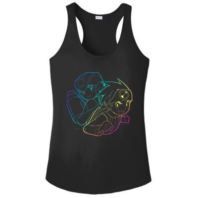 MEGA MAN BATTLE NETWORK GAMING DESIGN Ladies PosiCharge Competitor Racerback Tank