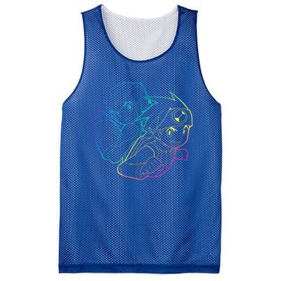 MEGA MAN BATTLE NETWORK GAMING DESIGN Mesh Reversible Basketball Jersey Tank