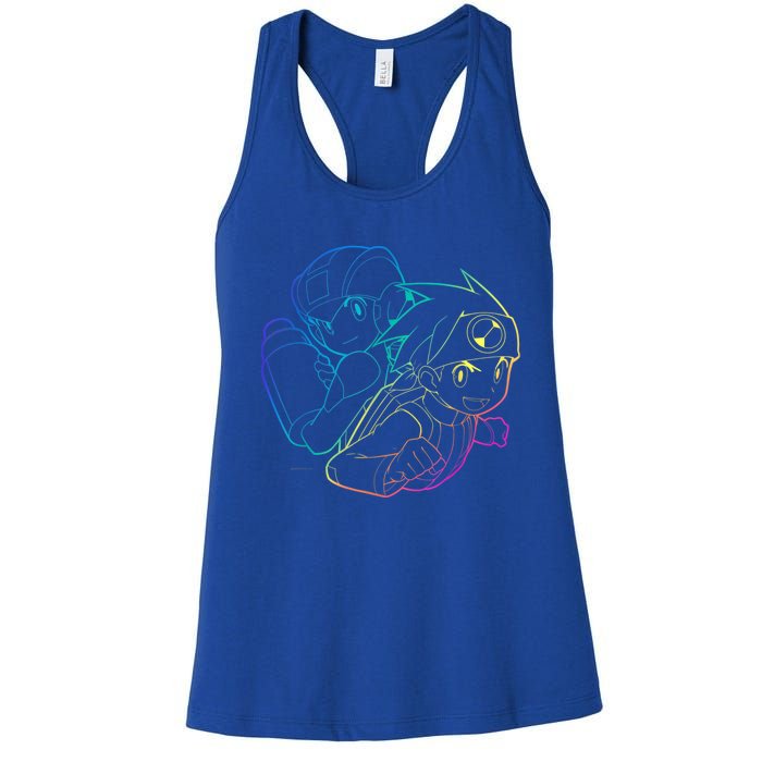 MEGA MAN BATTLE NETWORK GAMING DESIGN Women's Racerback Tank