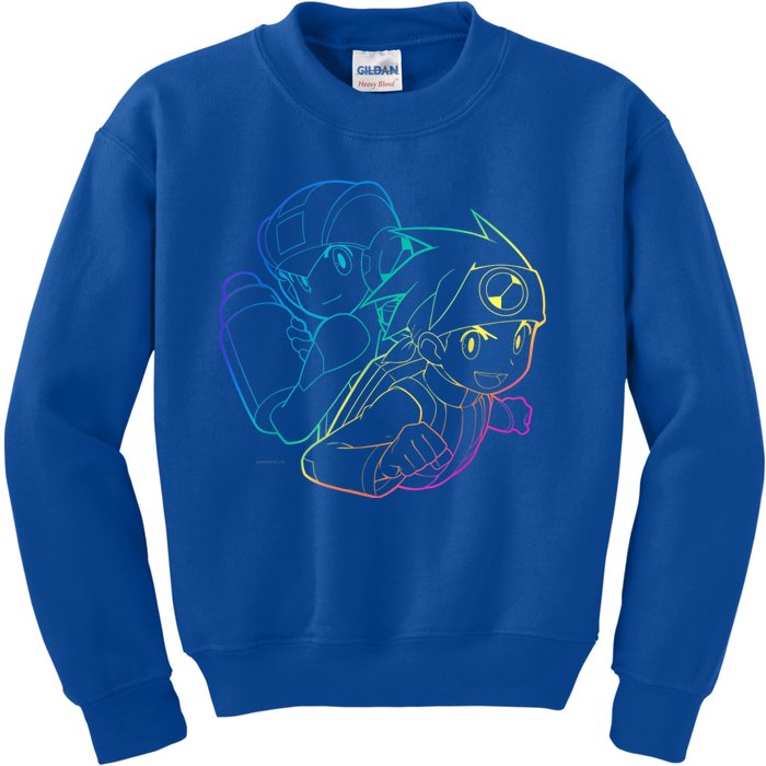 MEGA MAN BATTLE NETWORK GAMING DESIGN Kids Sweatshirt