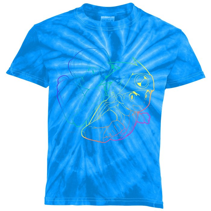 MEGA MAN BATTLE NETWORK GAMING DESIGN Kids Tie-Dye T-Shirt