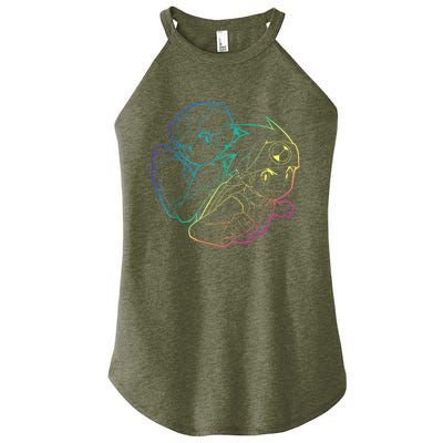 MEGA MAN BATTLE NETWORK GAMING DESIGN Women's Perfect Tri Rocker Tank