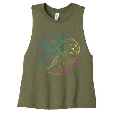 MEGA MAN BATTLE NETWORK GAMING DESIGN Women's Racerback Cropped Tank