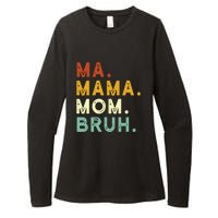 Mama Mom Bruh Retro Ma Womens CVC Long Sleeve Shirt