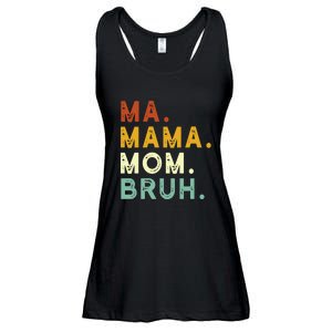 Mama Mom Bruh Retro Ma Ladies Essential Flowy Tank