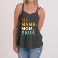 Mama Mom Bruh Retro Ma Women's Strappy Tank