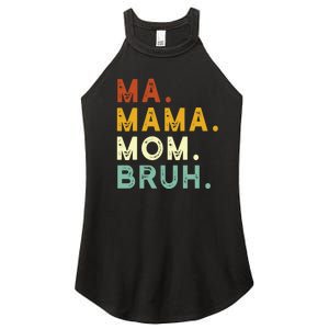 Mama Mom Bruh Retro Ma Women's Perfect Tri Rocker Tank