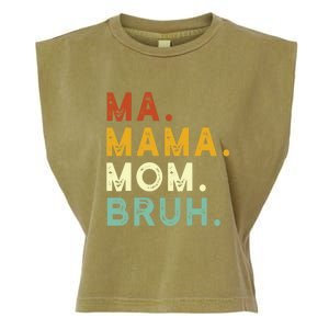 Mama Mom Bruh Retro Ma Garment-Dyed Women's Muscle Tee