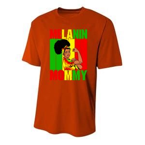 Melanin Mommy Black Juneteenth Mom Black History Mothers Day Gift Youth Performance Sprint T-Shirt