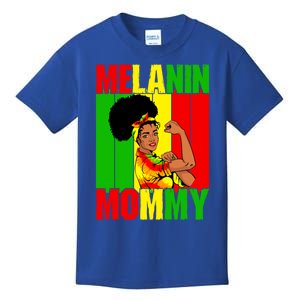 Melanin Mommy Black Juneteenth Mom Black History Mothers Day Gift Kids T-Shirt