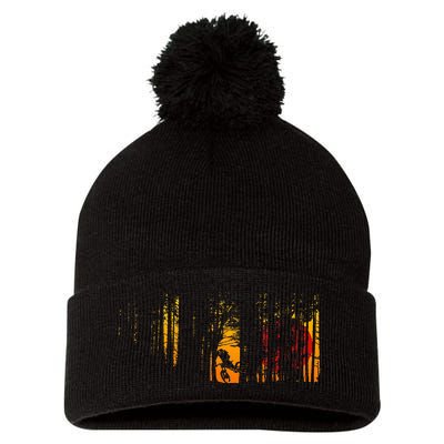 MTB Mountain Bike Pom Pom 12in Knit Beanie