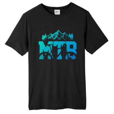 Mtb Mountain Bike Bicycle Mountain Biking Biker Gift Tall Fusion ChromaSoft Performance T-Shirt