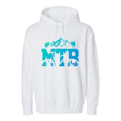 Mtb Mountain Bike Bicycle Mountain Biking Biker Gift Garment-Dyed Fleece Hoodie