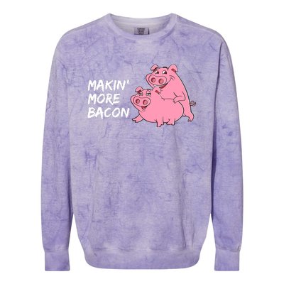 Makin' More Bacon Colorblast Crewneck Sweatshirt