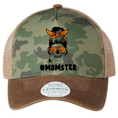 Momster Messy Bun Cute Halloween Legacy Tie Dye Trucker Hat