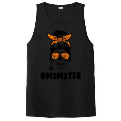 Momster Messy Bun Cute Halloween PosiCharge Competitor Tank