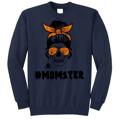 Momster Messy Bun Cute Halloween Tall Sweatshirt