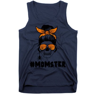 Momster Messy Bun Cute Halloween Tank Top