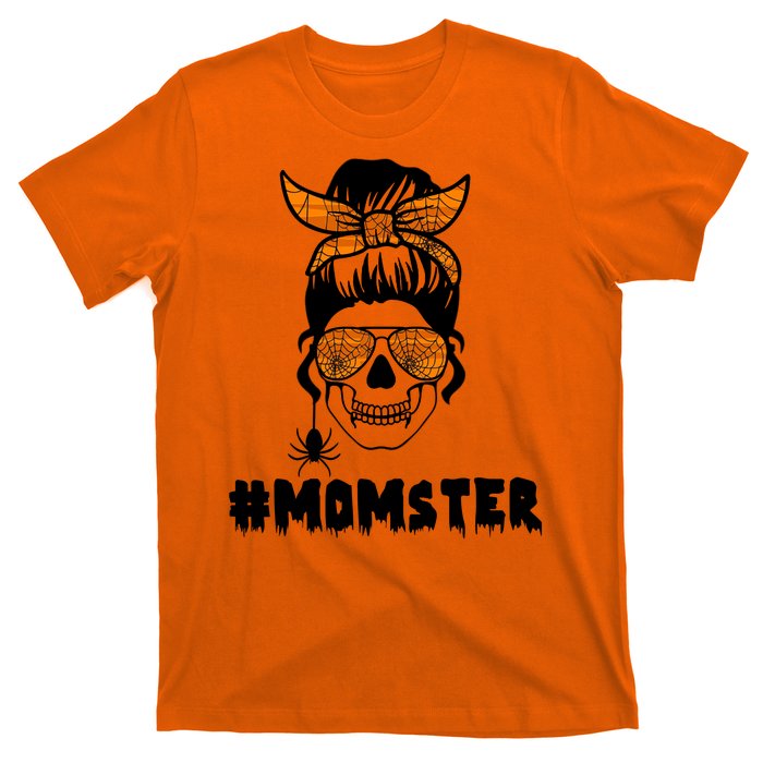 Momster Messy Bun Cute Halloween T-Shirt