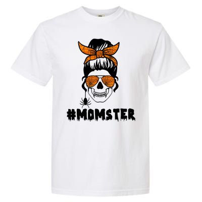 Momster Messy Bun Cute Halloween Garment-Dyed Heavyweight T-Shirt