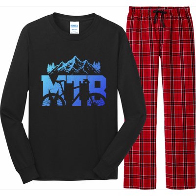 Mtb Mountain Bike Bicycle Mountain Biking Biker Gift Long Sleeve Pajama Set