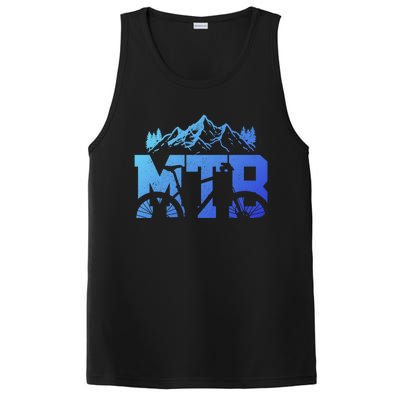 Mtb Mountain Bike Bicycle Mountain Biking Biker Gift PosiCharge Competitor Tank