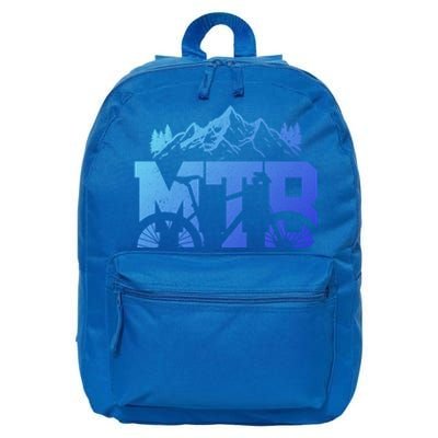 Mtb Mountain Bike Bicycle Mountain Biking Biker Gift 16 in Basic Backpack