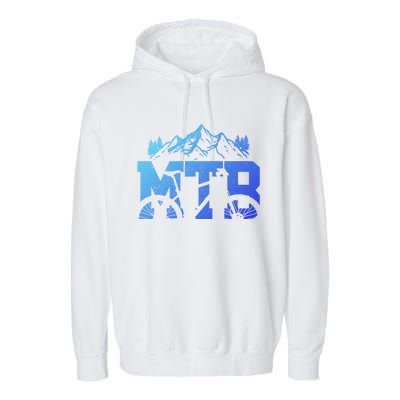 Mtb Mountain Bike Bicycle Mountain Biking Biker Gift Garment-Dyed Fleece Hoodie