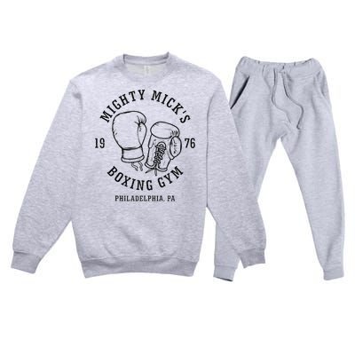 Mighty Micks Boxing Gym 1976 Premium Crewneck Sweatsuit Set