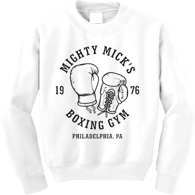 Mighty Micks Boxing Gym 1976 Kids Sweatshirt