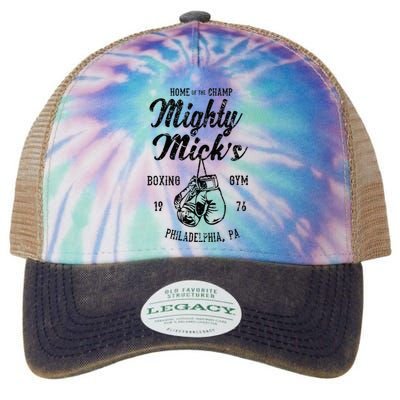 Mighty Micks Boxing Gym Vintage Sports Black Legacy Tie Dye Trucker Hat